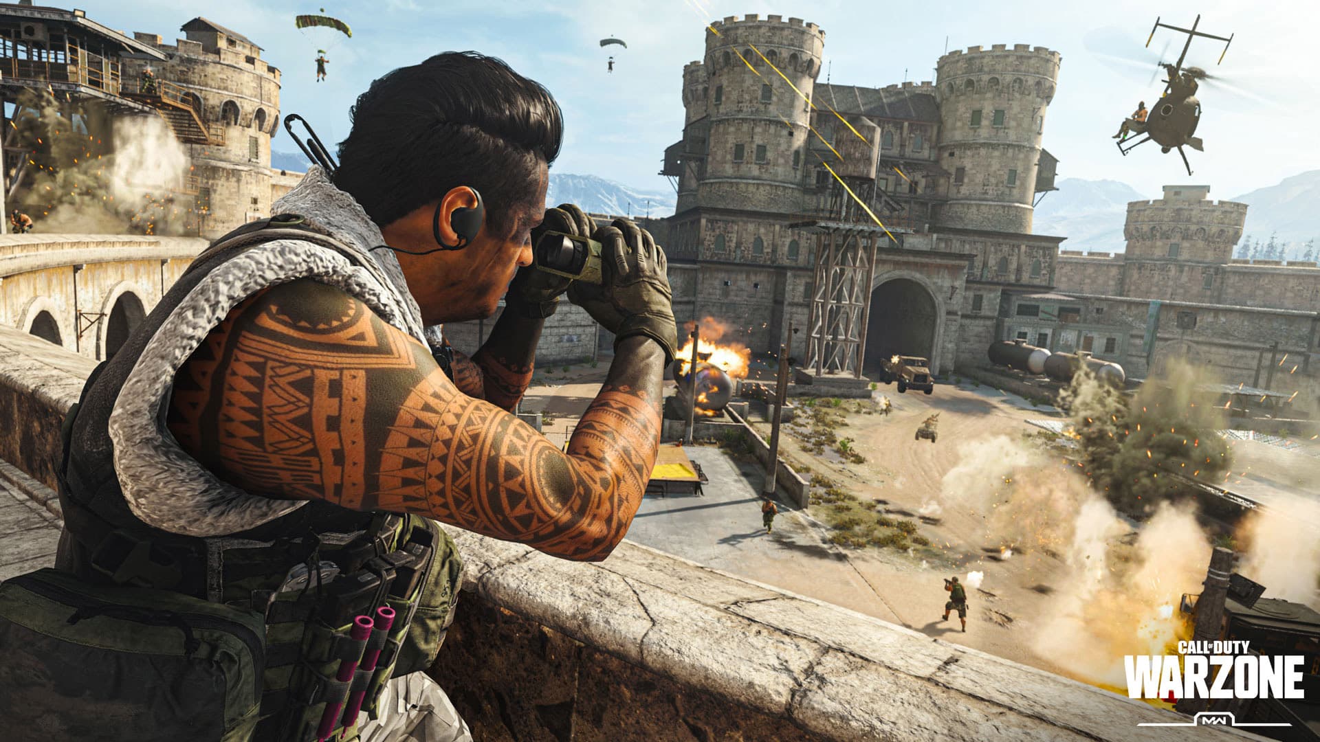 Call of Duty Warzone battle scene